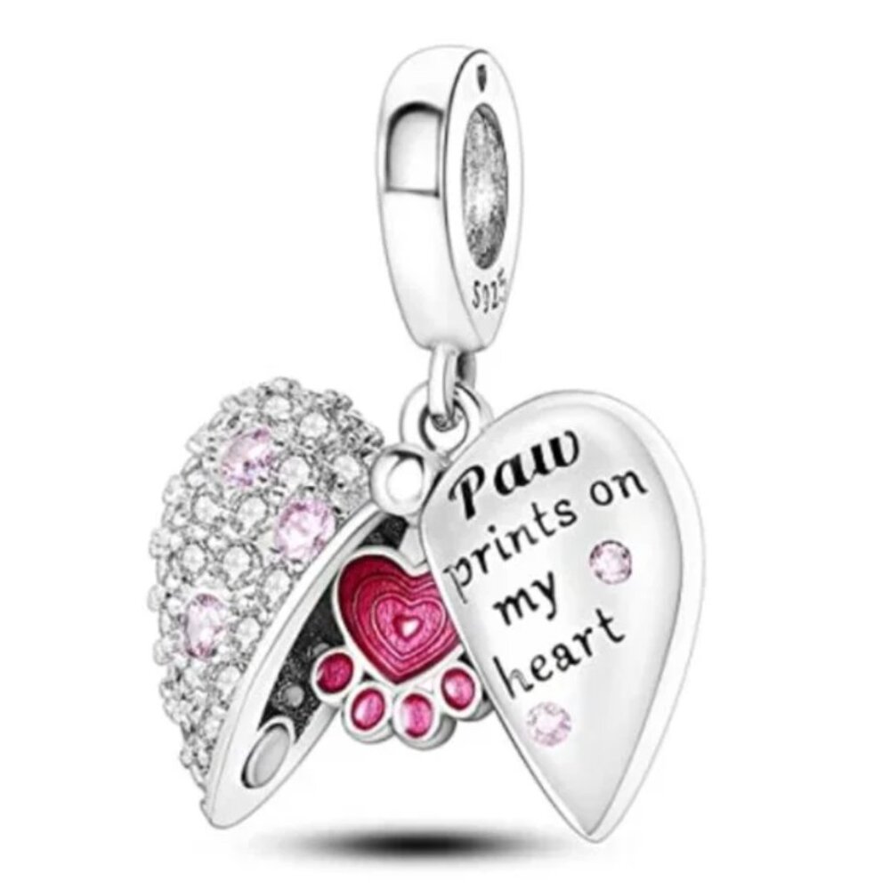 Love my Dog 925S Charm Compatible with Pandora Bracelet
